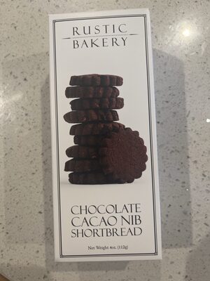 Chocolate Cacao Nib Shortbread, Chocolate Cacao Nib