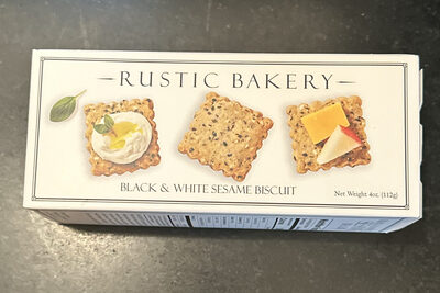 Black & White Sesame Savory Biscuit, Black & White