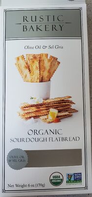 Olive Oil & Sel Gris Organic Sourdough Flatbread, Olive Oil & Sel Gris