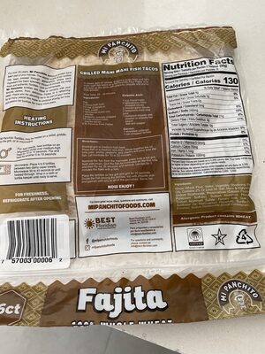 Traditional Style 100% Whole Wheat Fajita, Traditional Style