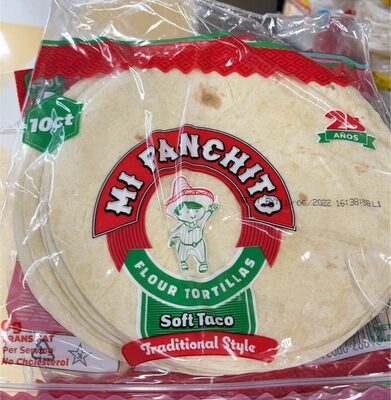 Flour Traditional Style Large Tortilla, Flour