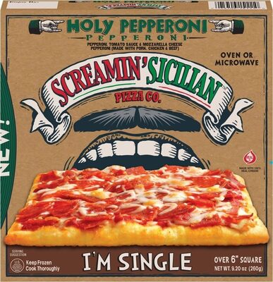 Holy Pepperoni, Tomato Sauce & Mozzarella Cheese I'M Single Pizza, Holy Pepperoni