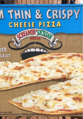 Cheese Overtopped Thin Crust Pizza, Cheese