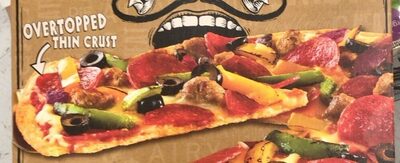 Supreme Pepperoni, Sausage, Green & Yellow Peppers, Red Onions, Black Olives, & Mozzarella Cheese Thin Crust Pizza, Supreme