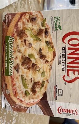 Special Italian Sausage, Green Peppers, Onions, Mushrooms, Mozzarella, Parmesan, And Romano Cheeses, Basil, And Oregano Classic Thin Crust Pizza, Special
