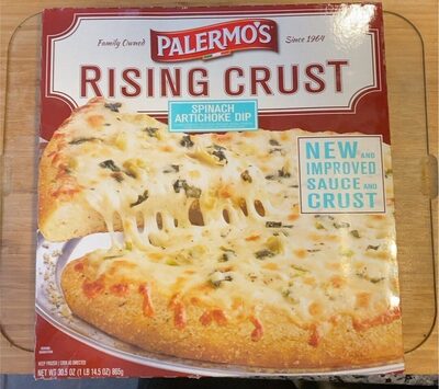 Spinach Artichoke Dip Spinach, Artichokes, Mozzarella, Provolone, Fontina, Parmesan, Italian Seasoning Blend, And Creme Fraiche Sauce Rising Crust Pizza, Spinach Artichoke Dip