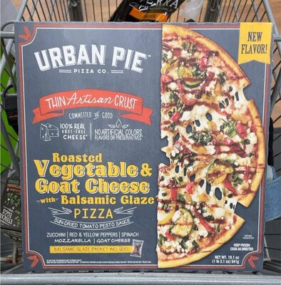 Roasted Vegetable & Goat Cheese With Balsamic Glaze Thin Artisan Crust Pizza, Roasted Vegetable & Goat Cheese With Balsamic Glaze