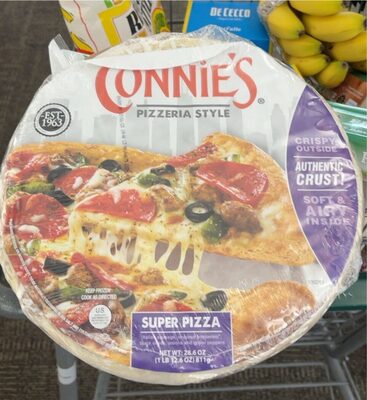 Pizzeria Style Super Pizza Italian Sausage, Uncured Pepperoni, Black Olives, Onions And Green Peppers, Pizzeria Style