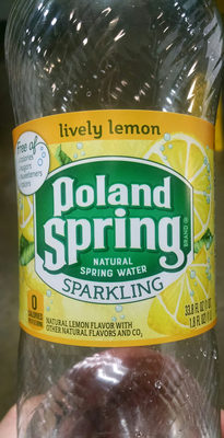 Natural Sparkling Spring Water, Lively Lemon