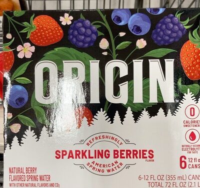 Berry Flavor Sparkling Water, Berry