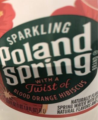 Blood Orange Hibiscus Flavor Spring Water, Orange; Hibiscus