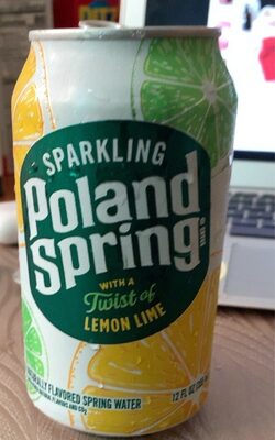 Lemon Lime Flavor Sparkling Natural Spring Water, Lemon Lime
