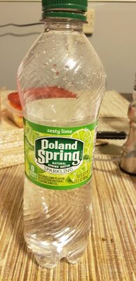 Natural Sparkling Spring Water, Zesty Lime