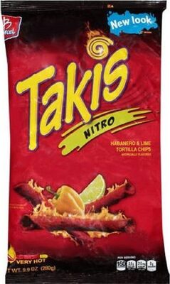 Nitro Habanero & Lime Tortilla Chips, Habanero; Lime