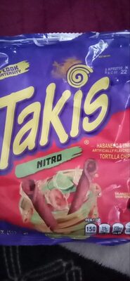 Nitro Habanero & Lime Flavored Tortilla Chips, Nitro