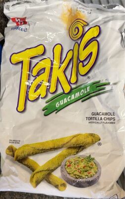 Guacamole Flavored Tortilla Chips, Guacamole