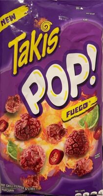 Fuego Hot Chili Pepper & Lime Flavored Popcorn, Fuego