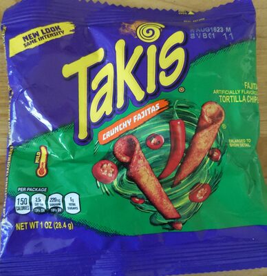 Crunchy Fajitas Flavored Tortilla Chips, Crunchy Fajitas