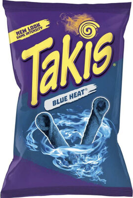 Blue Heat Hot Chili Pepper Flavored Tortilla Chips, Blue Heat