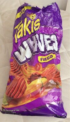 Fuego Hot Chili Pepper & Lime Flavored Potato Wavy Chips, Fuego