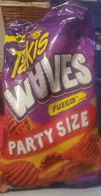 Fuego Hot Chili Pepper & Lime Flavored Potato Wavy Chips, Fuego