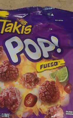 Fuego Hot Chili Pepper & Lime Popcorn, Pepper; Lime