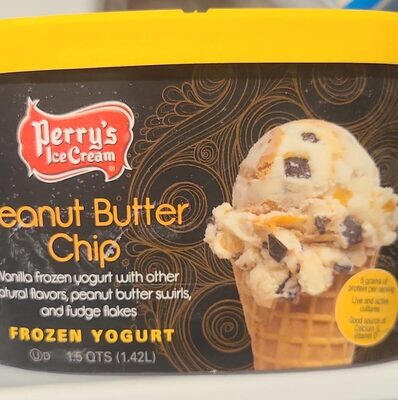 Peanut Butter Chip Vanilla Frozen Yogurt, Peanut Butter Chip