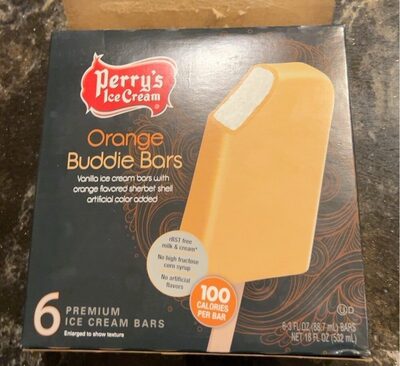 Orange Buddie Premium Ice Cream Bars, Orange Buddie