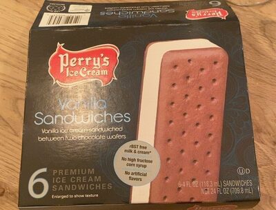 Vanilla Premium Ice Cream Sandwiches, Vanilla