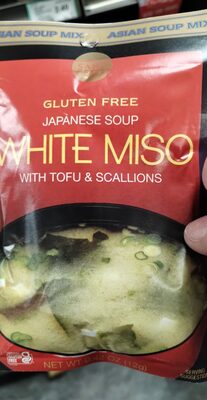 White Miso Japanese Soup With Tofu & Scallions, White Miso