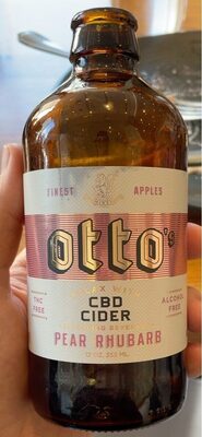 Pear Rhubarb Cbd Cider Sparkling Beverage Flover-Pear Rhubarb