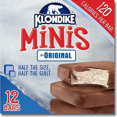 The Original Flavored Vanilla Light Ice Cream In A Milk Chocolate Flavored Coating Minis Snack Bars, Original
