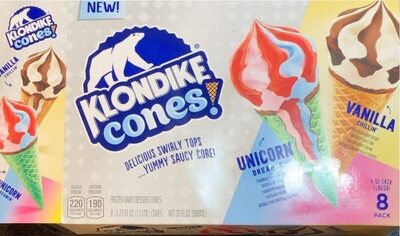 Unicorn Dreamin' & Vanilla Chillin' Frozen Dairy Dessert Cones