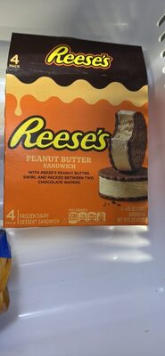Peanut Butter Frozen Dairy Dessert Sandwich, Peanut Butter; Chocolate