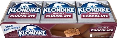 Double Chocolate Frozen Chocolate Dairy Dessert Bars With Milk Chocolatey Coating, Double Chocolate