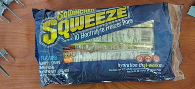 Cherry, Grape, Lemon-Lime, Mixed Berry, Orange Electrolyte Freezer Pops, Cherry, Grape, Lemon-Lime, Mixed Berry, Orange