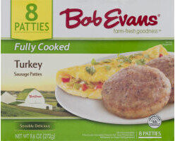 Turkey Fully Cooked Sausage Patties, Turkey