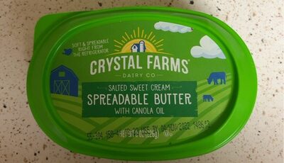 Salted Sweet Cream Spreadable Butter With Canola Oil, Salted Sweet Cream