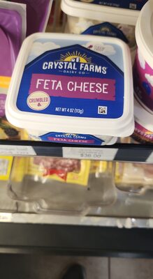 Crumbled Greek Style Wisconsin Feta Natural Cheese, Greek Style
