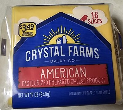 American Pasteurized Prepared Cheese Product Slices, American