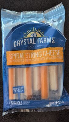Wisconsin Spiral String Natural Cheddar Cheese, Spiral String Cheese