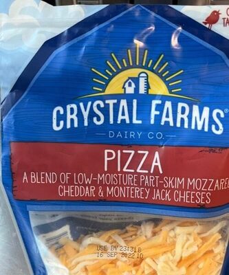 A Blend Of Low-Moisture Part-Skim Mozzarella, Cheddar & Monterey Jack Cheeses Pizza