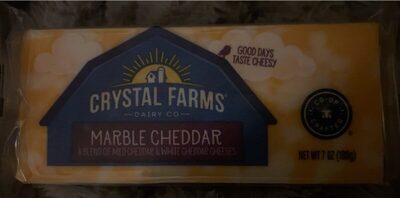 Marble Cheddar A Blend Of Mild & White Cheeses, Marble Cheddar