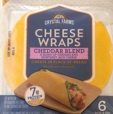 Cheddar Blend A Blend Of Cheddar And Monterey Jack Cheese Wraps, Cheddar Blend