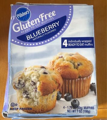 Blueberry Flavored Gluten Free Muffins, Blueberry