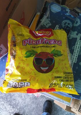 Picafresa Strawberry Flavored Gummy Coated With Chili And Sugar Gummies, Picafresa