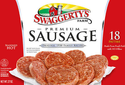 Seasoned Hot Premium Sausage Patties, Seasoned Hot