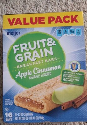 Apple & Cinnamon Fruit & Grain Breakfast Bars, Apple & Cinnamon