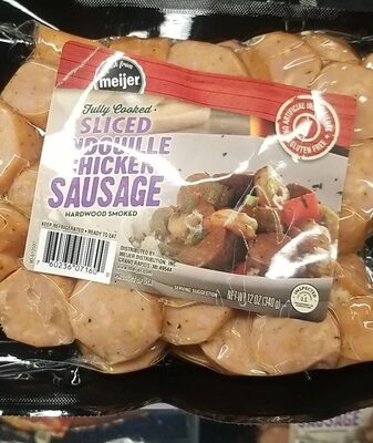 Hardwood Smoked Sliced Andouille Chicken Sausage, Hardwood Smoked