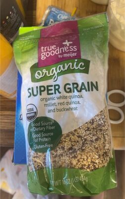 Super Grain Organic White Quinoa, Millet, Red Quinoa, And Buckwheat, Super Grain